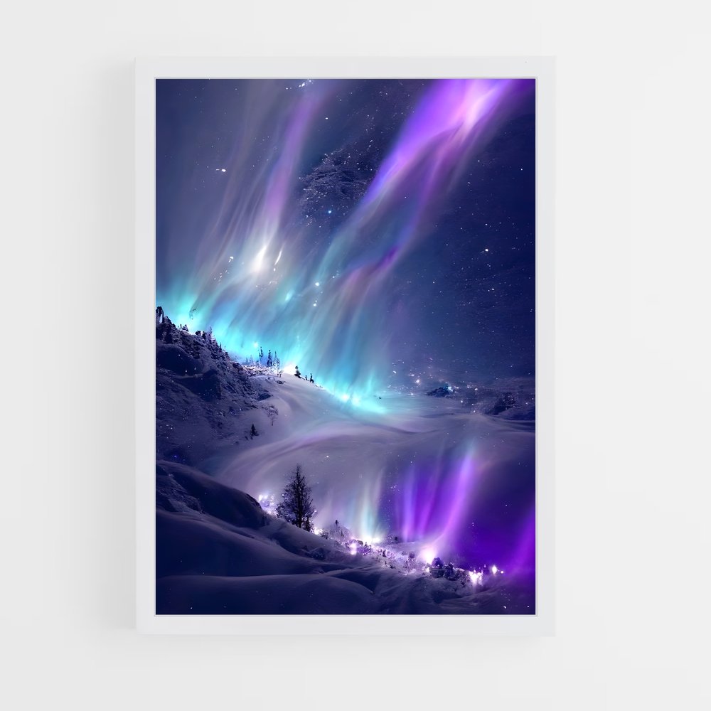 Poster Aurores boréales captivantes – affiche Univers (vue 3)